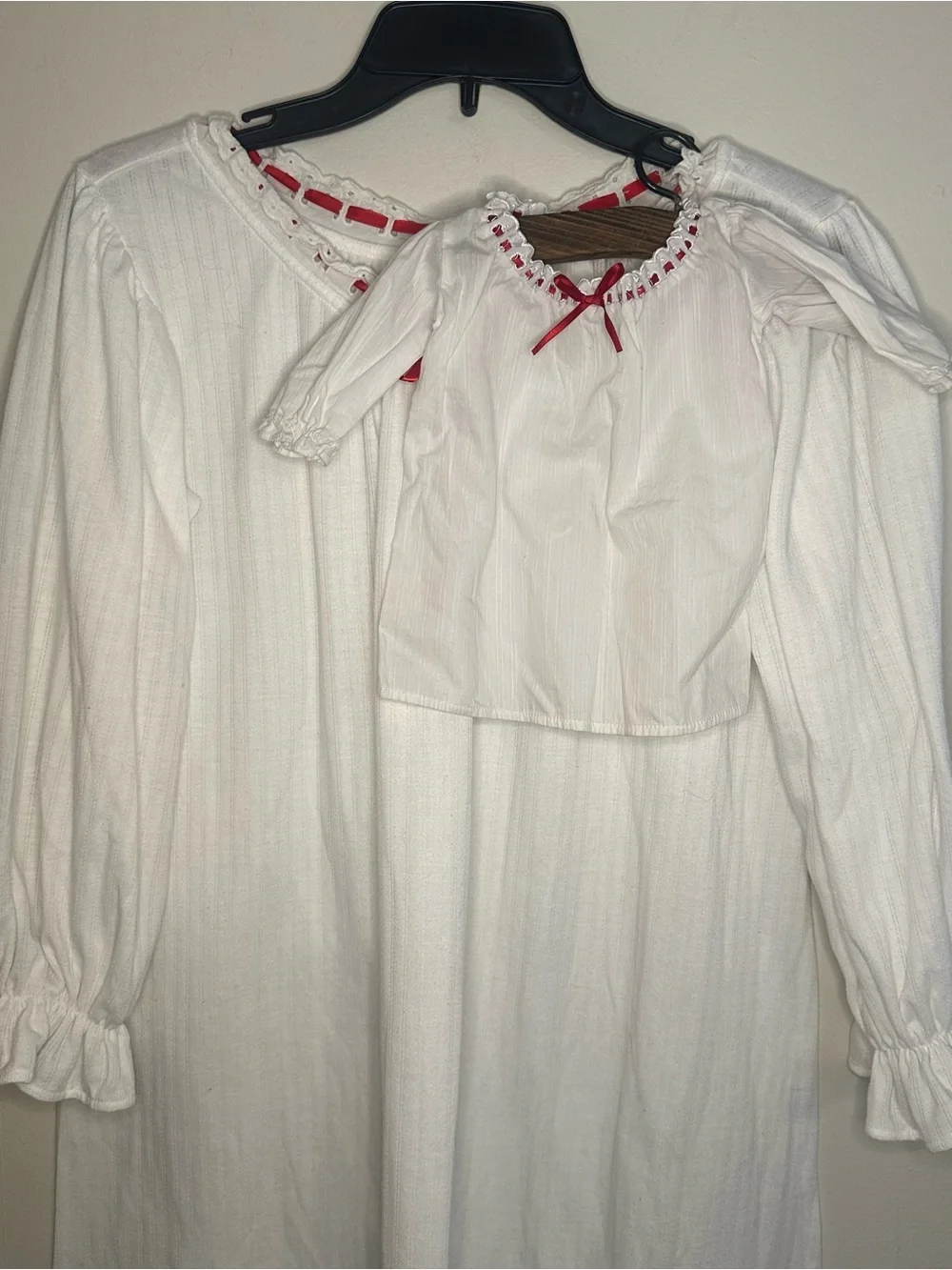 American Girl Dress Like Your Doll Josefina Nightgown Sz M & Doll Dress 2pc Set